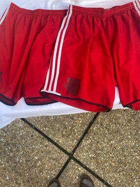 Two Adizero Adidas Redbull Athletic Shorts